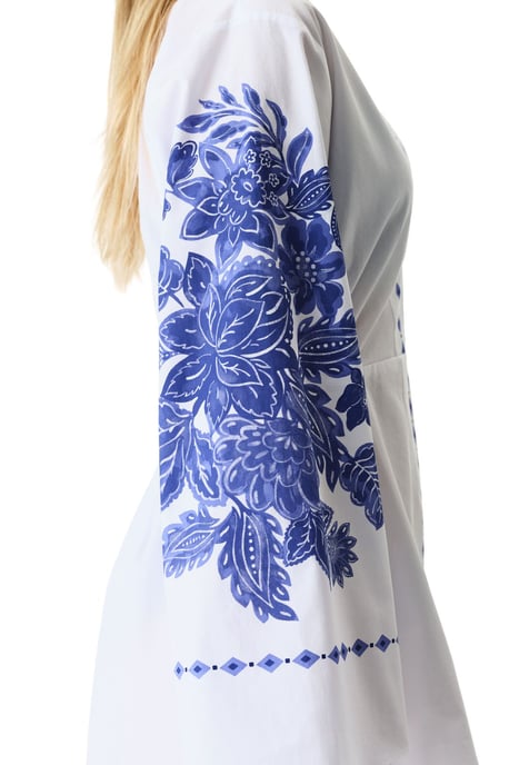 Oversized Bloemen Katoenen Strand Kaftan - Image 6