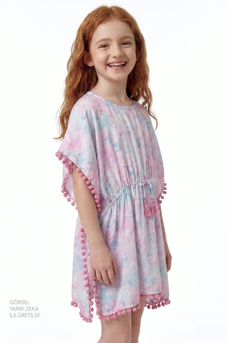 Youth Viscose Woven Kaftan Cover-up - Image 2