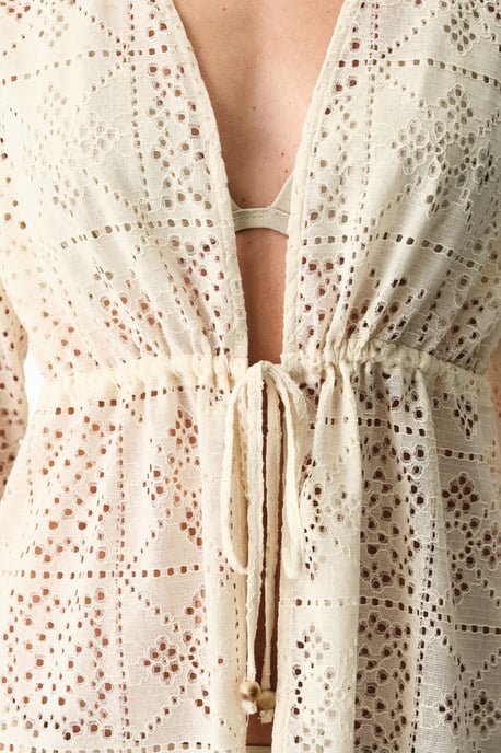 Oversized Kanten Midi Cover-Up - Image 3