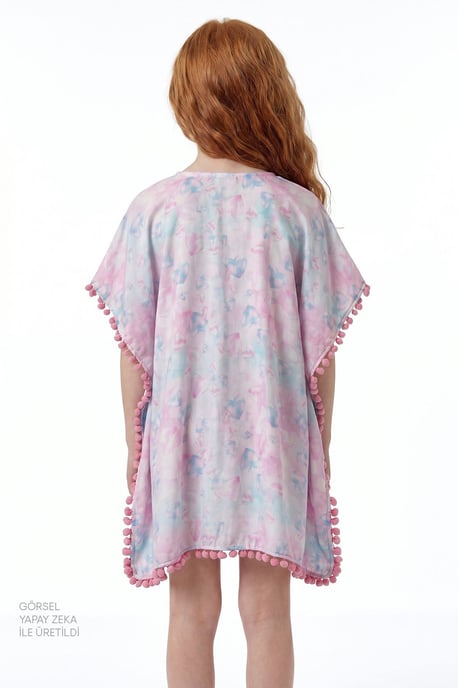 Youth Viscose Woven Kaftan Cover-up - Image 3