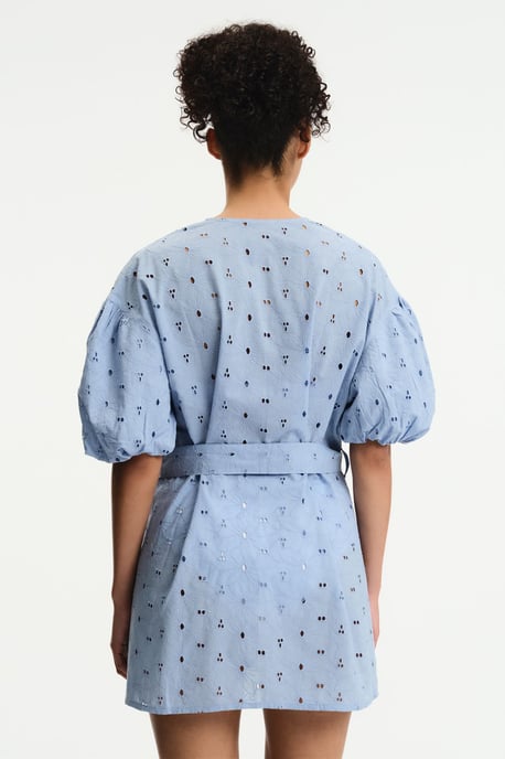 Geborduurd Katoenen Biquini Kimono met Ceintuur - Image 2