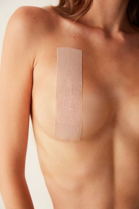 Halkfri bomullsjersey bralette - Image 4