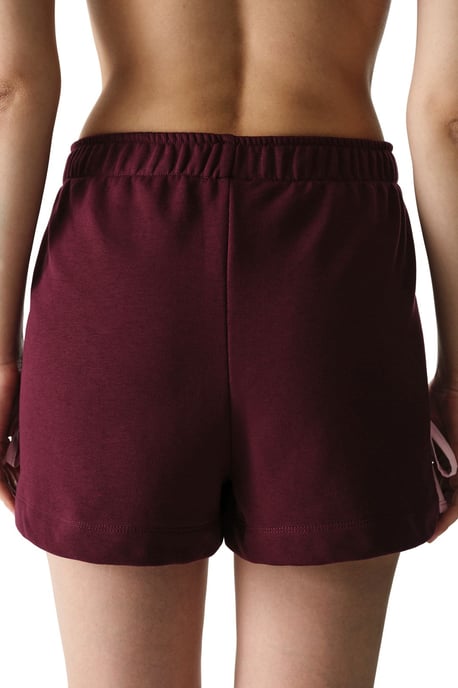 Women's Oversized Knitted Jersey Shorts With Bow Detail - Image 2