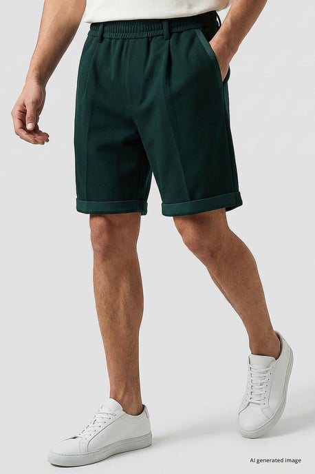 Men's Mid Waist Wide Leg Shorts - Image 1