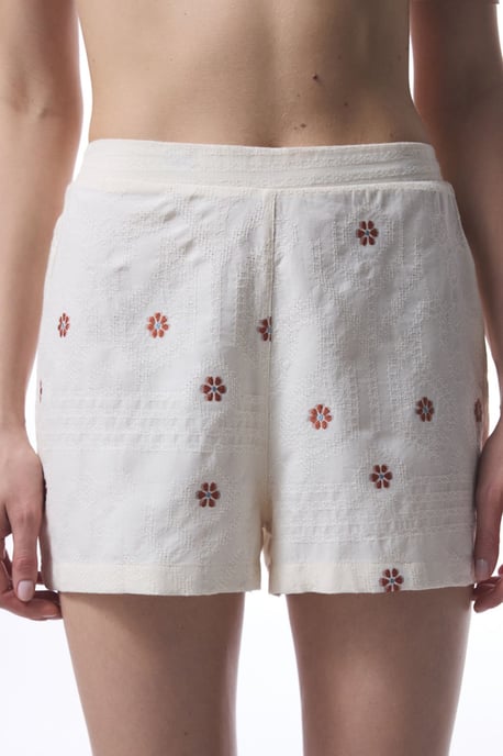 Floral Woven Mini Shorts - Image 1