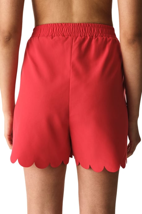 Kvinnors midjehöga vävda shorts med dragkedja - Image 2