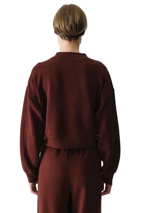 Oversized Knitted Crew Neck Sweatshirt - Image 2