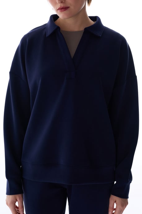 Översized Stickad Sweatshirt med Knytning vid Halsen - Image 3