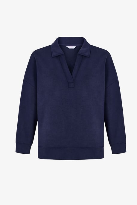 Översized Stickad Sweatshirt med Knytning vid Halsen - Image 6