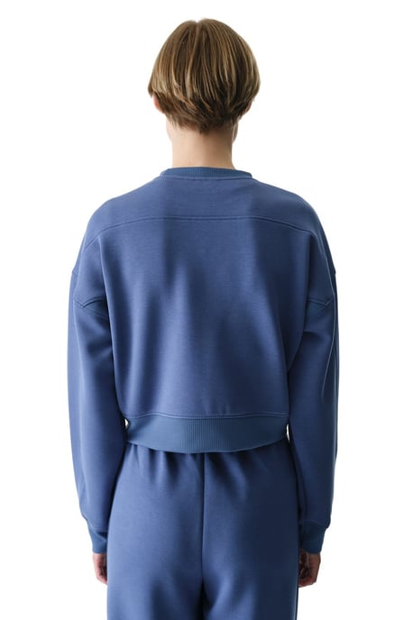 Oversized Knitted Crew Neck Sweatshirt - Image 2