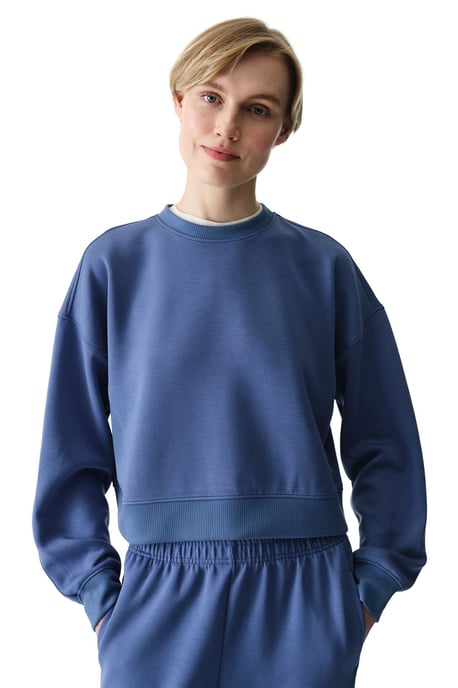 Oversized Knitted Crew Neck Sweatshirt - Image 3