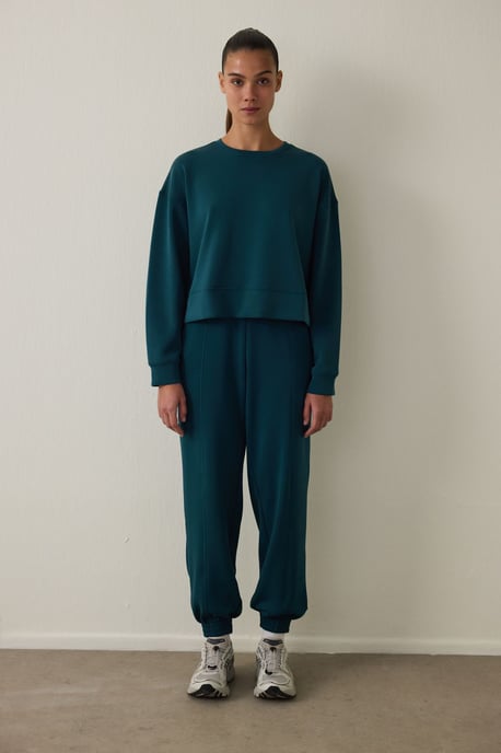 Effen Crew Neck Midi Sweatshirt - Image 1