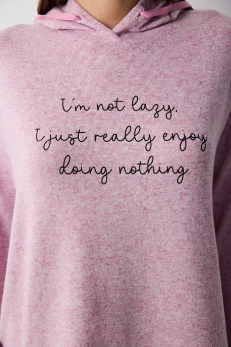 Tryckt Crew Neck Sweatshirt Med Knappdetalj - Image 5