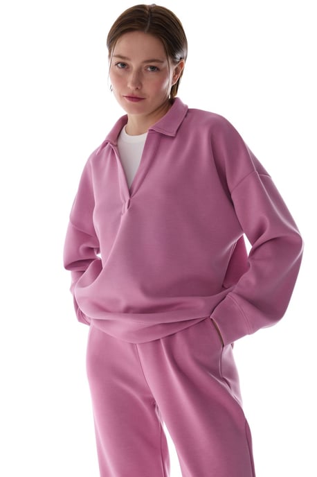 Oversized Gebreide Sweatshirt Met Strik decolleté - Image 2