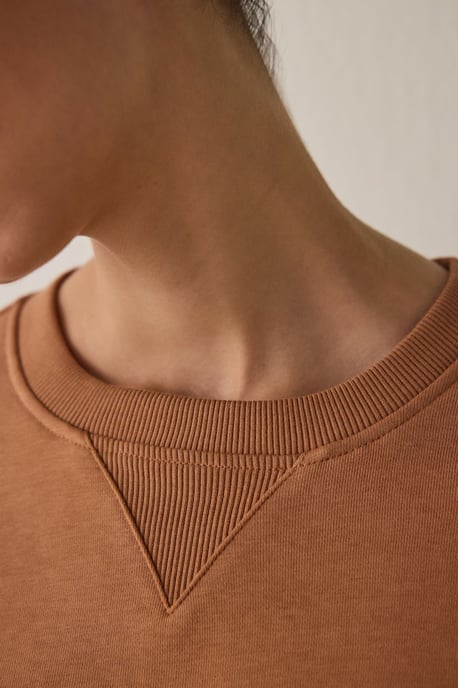Dams oversized kort crew-neck sweatshirt - Image 4