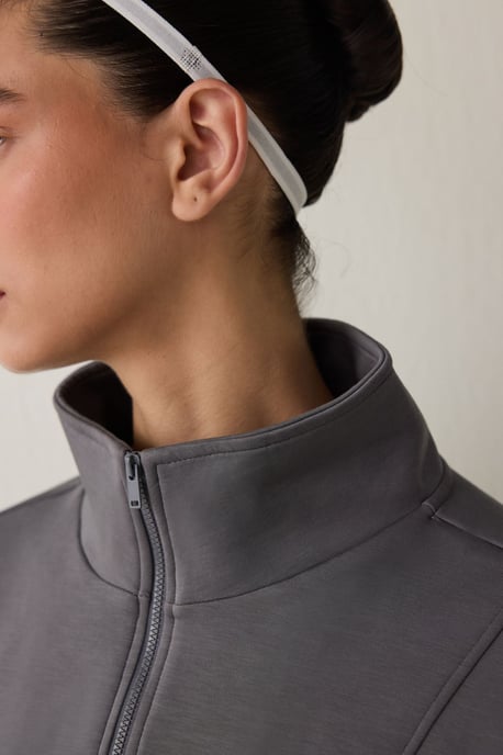 Större halvcollared stickad sweatshirt - Image 5