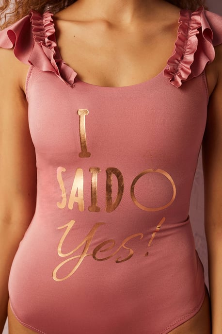 Printed Sleeveless One-Piece Swimsuit - Image 2