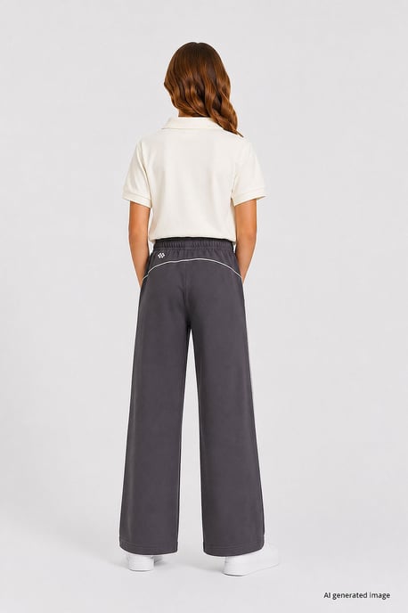 Jeugd Elastische Taille Brede Been Sweatpants - Image 3