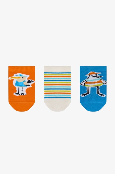 3-Pack Gestreepte Crew Sokken - Image 1