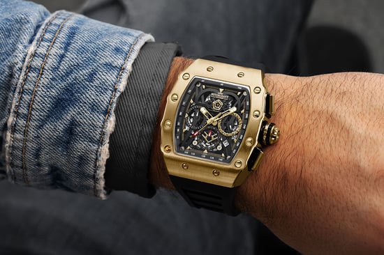 Rotorcraft Horloge Commander Goud - Image 5