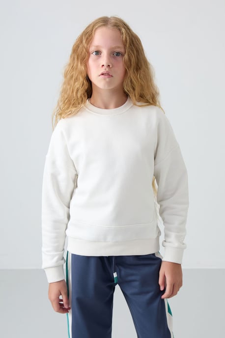 Youth Unisex Cotton-Blend Sweatshirt - Image 1