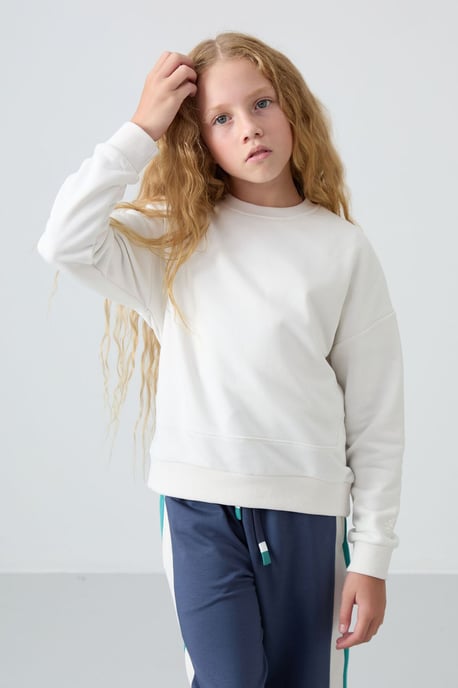 Youth Unisex Cotton-Blend Sweatshirt - Image 3
