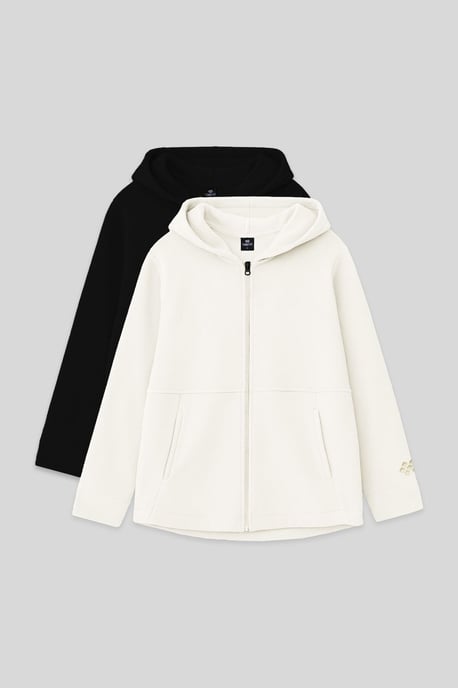 Youth Unisex Hooded Zip Sweatshirt - Image 1