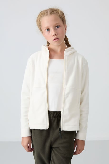 Youth Unisex Hooded Zip Sweatshirt - Image 4