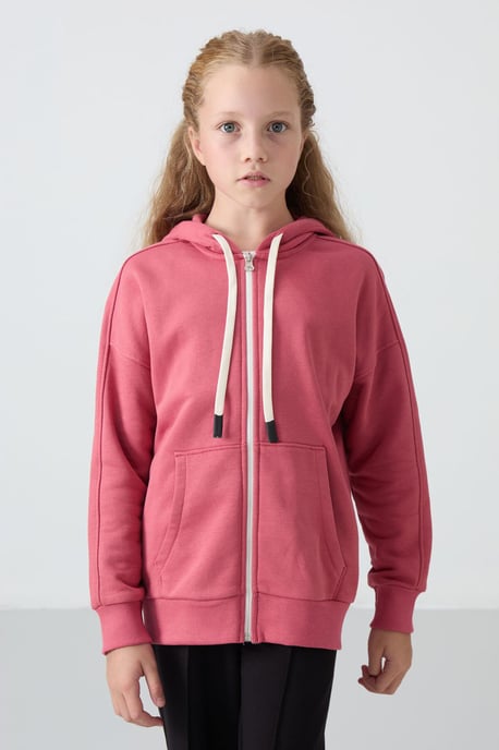 Youth Unisex Hooded Zipper Sweatshirt - Image 3