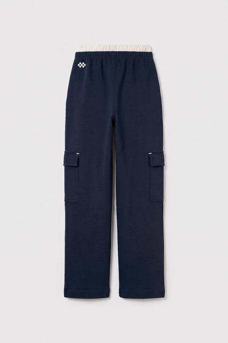 Youth Unisex Elastic Waist Wide Leg Sweatpants - Image 2