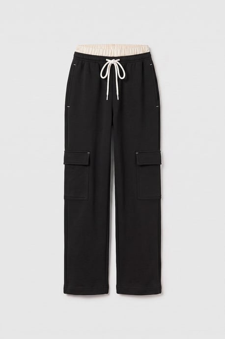 Jeugd Unisex Elastische Taille Wijde Pijpen Trainingsbroek - Image 3