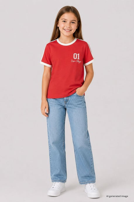 Unisex Katoen Elastaan T-shirt voor Jongeren - Image 2