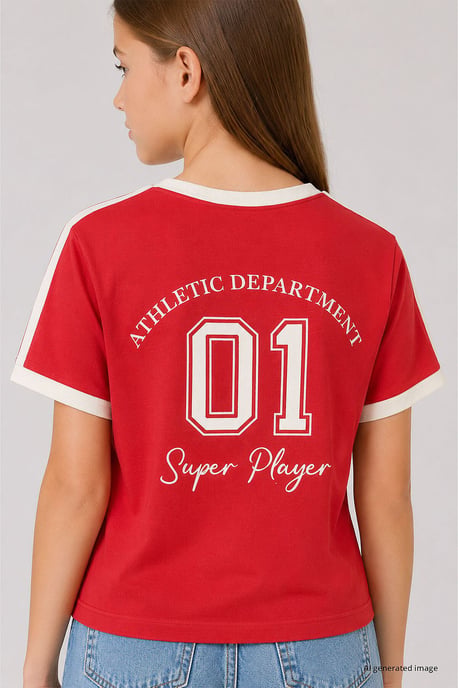 Unisex Katoen Elastaan T-shirt voor Jongeren - Image 3