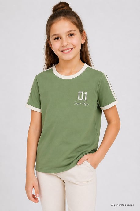 Unisex Katoen Elastaan T-shirt voor Jongeren - Image 2