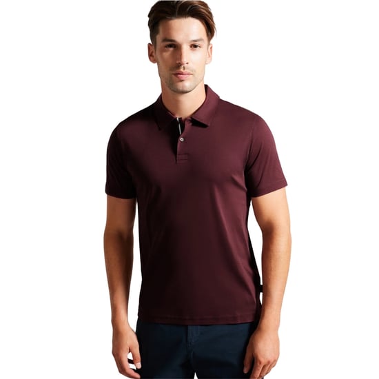 Ted Baker Zeiter Slim Fit Herr Burgundy Polo Shirt - Image 2