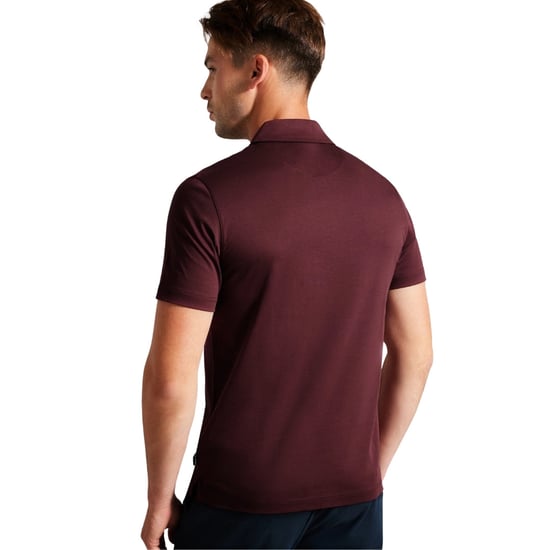 Ted Baker Zeiter Slim Fit Herr Burgundy Polo Shirt - Image 3