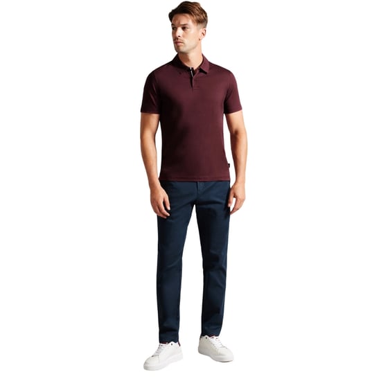 Ted Baker Zeiter Slim Fit Herr Burgundy Polo Shirt - Image 4