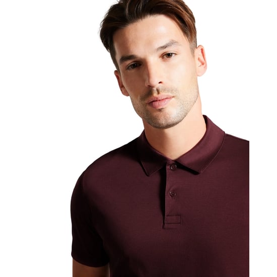 Ted Baker Zeiter Slim Fit Herr Burgundy Polo Shirt - Image 5