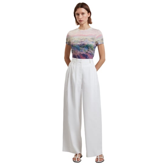 Women's Ted Baker Slim Fit Crew Neck Short Sleeve T-Shirt in Mid-Pink - Image 4