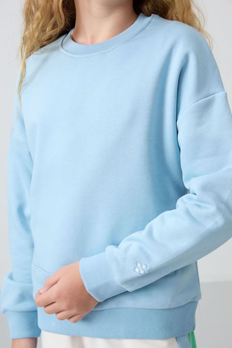 Youth Unisex Cotton-Blend Sweatshirt - Image 3