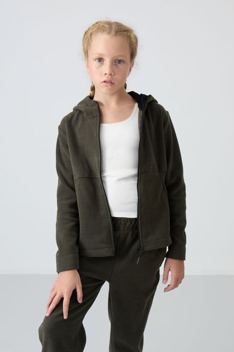 Jeugd Unisex Kaptrui met Rits - Image 2