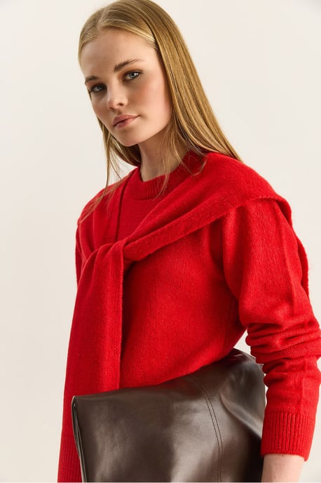 Regular Fit Crew Neck Ribbed Sweater - Image 4