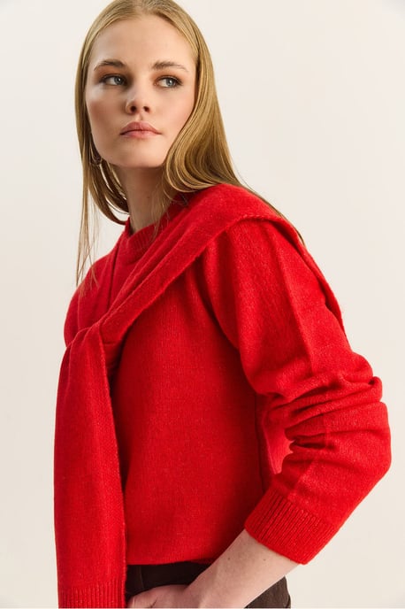 Regular Fit Crew Neck Ribbed Sweater - Image 6