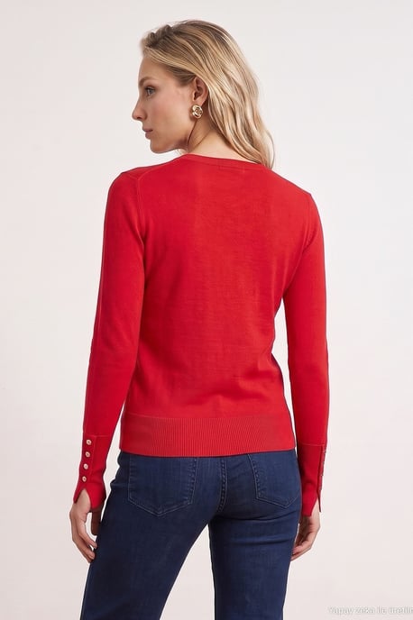 Ribbed Crew Neck Slim Fit Sweater - Image 3