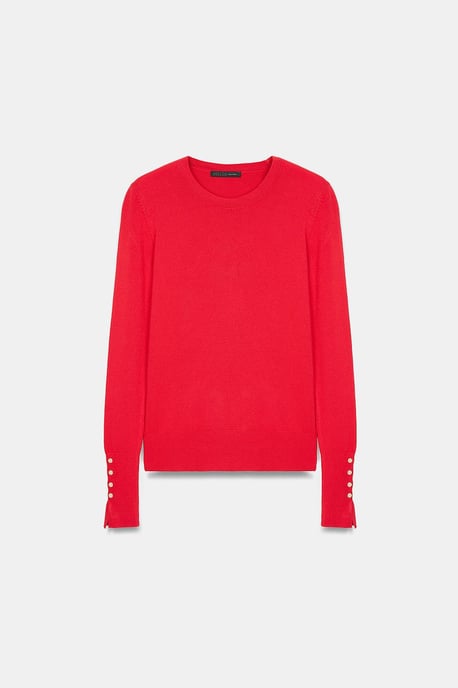 Ribbed Crew Neck Slim Fit Sweater - Image 5
