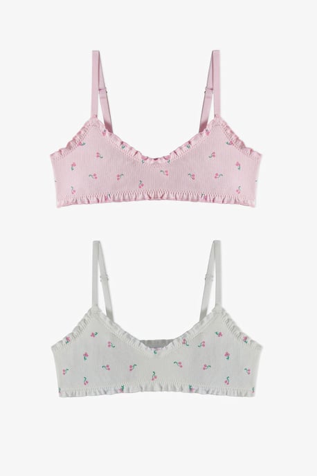 Floral Triangle Eerste Beha, 2 Pack - Image 1