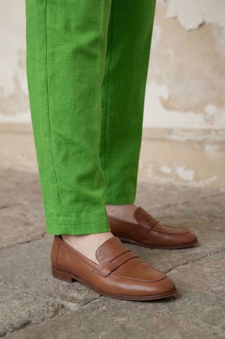 Hoge Taille Rechte Crepe Broeken - Image 6