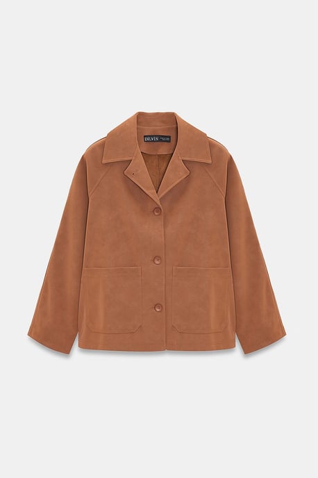 Dames Suède Knopenjack - Image 6