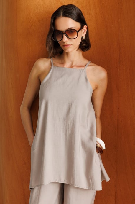 Brede-Pijpen Halter Jumpsuit - Image 2