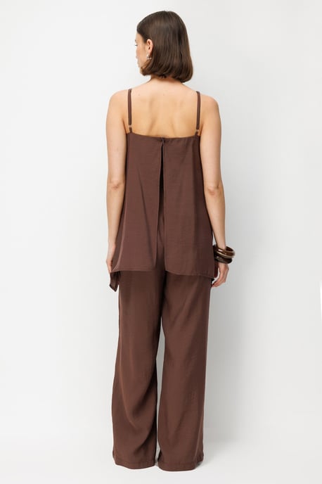 Brede-Pijpen Halter Jumpsuit - Image 6